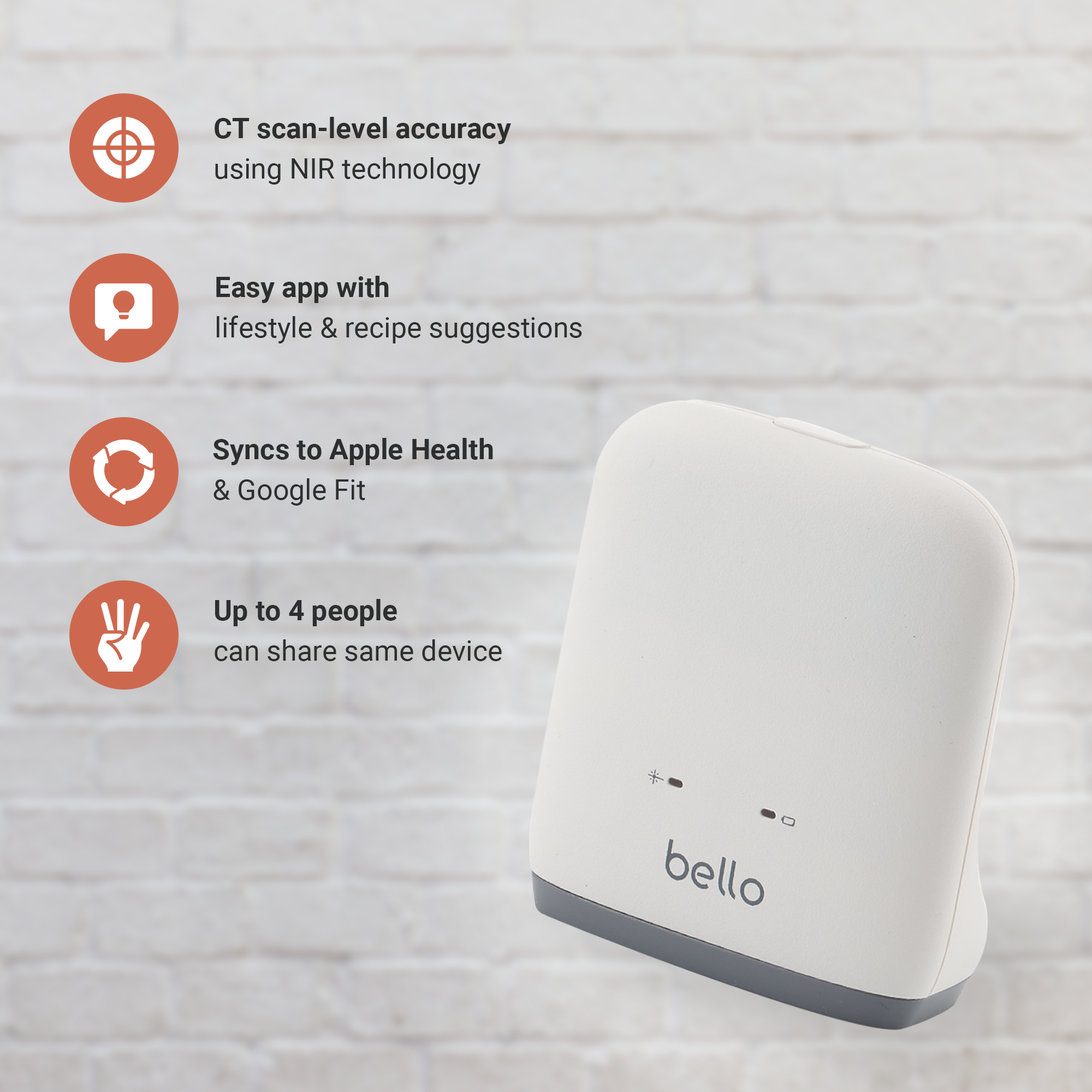 Bello - Belly Fat Management Device with Smart App - Handheld Body